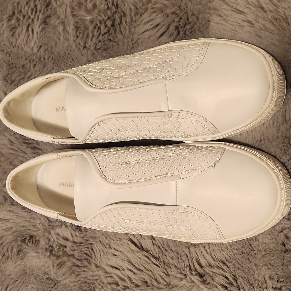 Marc Fisher, Size 7, white slip ons